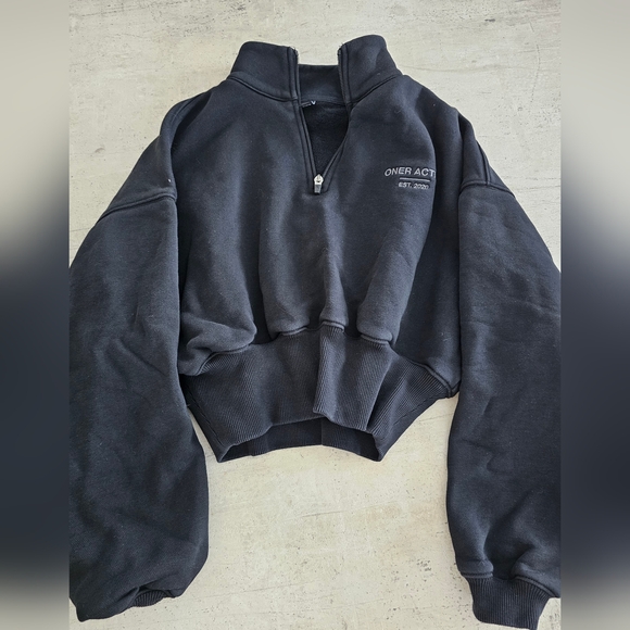 Oner Active Quarter Zip Black XS - Picture 2 of 5